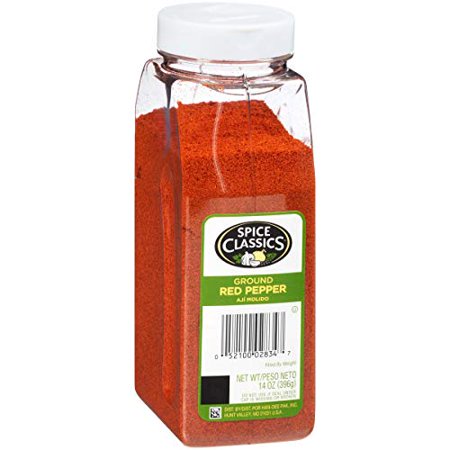 Spice Classics Ground Red Pepper; 14 Ounce; 6 Per Case - High Mart Wholesale