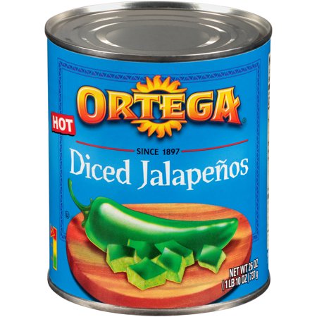 Ortega Diced Jalapenos; 26 Ounces; 12 Per Case