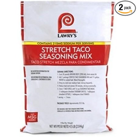 Lawry's Stretch Taco Seasoning Mix; 4.5 Pounds; 2 Per Case