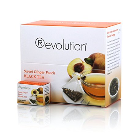 Revolution Tea Tea Sweet Ginger Peach Black; 30 Count; 4 Per Case - High Mart Wholesale