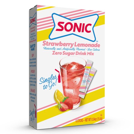 Sonic Strawberry Lemonade Singles To Go; 6 Count; 12 Per Case - High Mart Wholesale