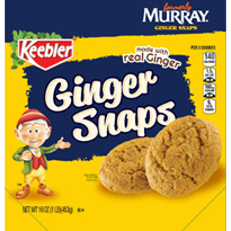 Keebler Ginger Snap Cookie; 16 Ounce; 6 Per Case