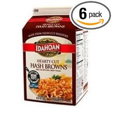 Idahoan Foods Shreds Hearty Cut Hash Brows With Sea Salt & Cracked Black Pepper; 2.25 Pound; 6 Per Case