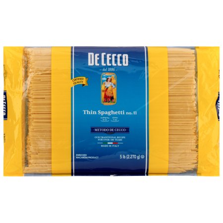 De Cecco No. 9 Angel Hair; 5 Pounds; 4 Per Case