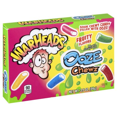 Warheads Ooze Chews Theater Box Drc; 3.5 Ounces; 12 Per Case