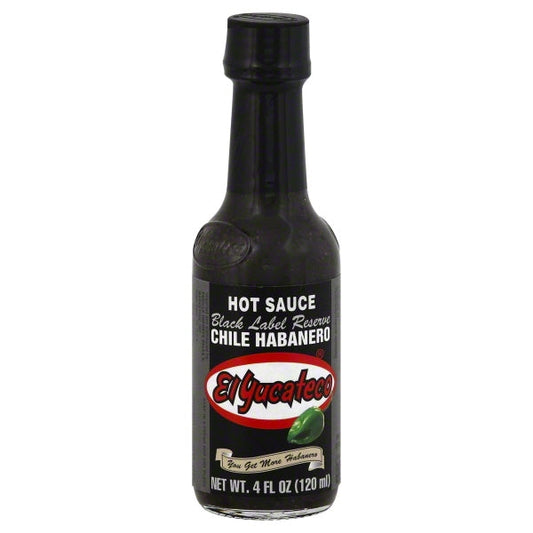 El Yucateco Black Label Reserve Habanero Hot Sauce Bottle; 1 Each; 12 Per Case - High Mart Wholesale