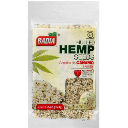 Badia Hulled Hemp Seed; 1.25 Ounces; 12 Per Box; 48 Per Case