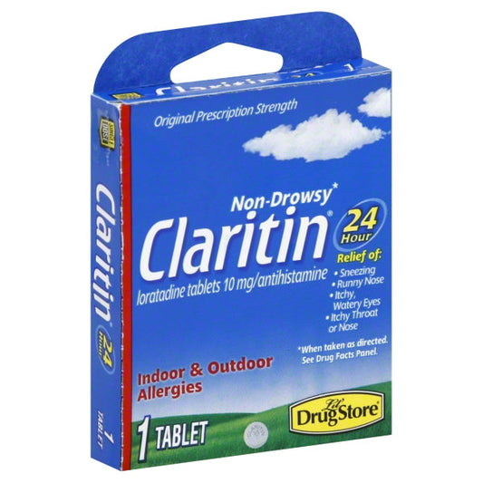 Claritin Little Drug Trial Non-Drowsy Allergy Relief Tablet; 1 Count; 6 Per Box; 96 Per Case - High Mart Wholesale