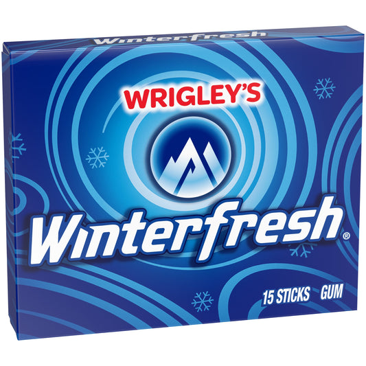 Winterfresh Single Serve Gum; 15 Piece; 10 Per Box; 12 Per Case