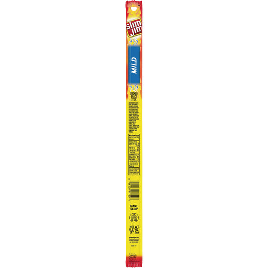 Slim Jim Giant Mild Snack Sticks; 0.97 Ounces; 24 Per Box; 6 Per Case