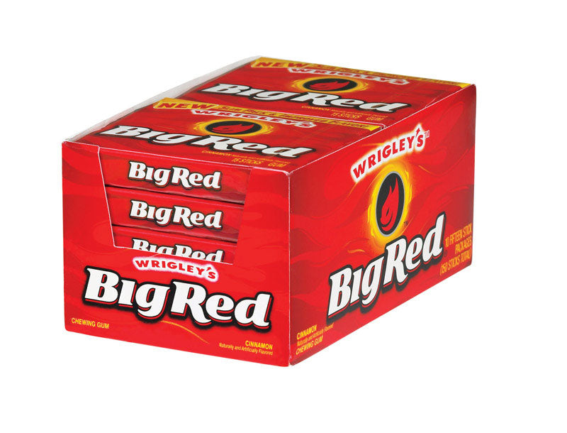 Big Red Single Serve Gum; 15 Piece; 10 Per Box; 12 Per Case