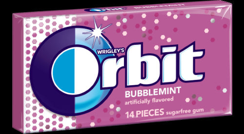 Orbit Mint Bubble Gum; 14 Piece; 12 Per Box; 12 Per Case