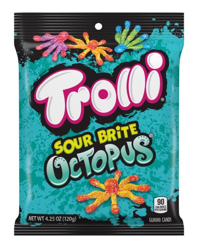 Trolli Sour Brite Octopus; 4.25 Ounces; 12 Per Case