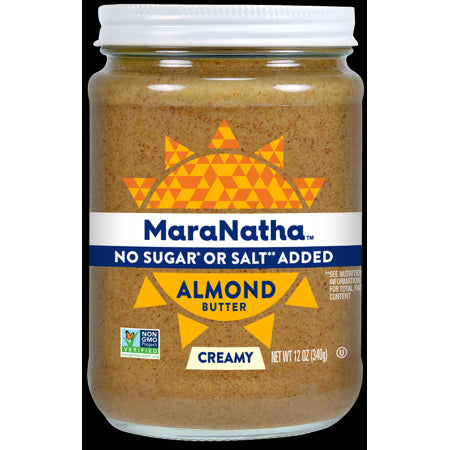 Maranatha Almond Butter No Stir No Salt Added; 12 Ounces; 6 Per Case - High Mart Wholesale