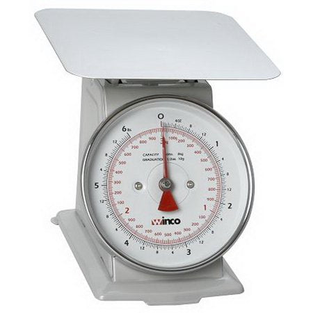 Winco 6.5 Inch Dial Two Pound Receiving Scale; 1 Each - High Mart Wholesale