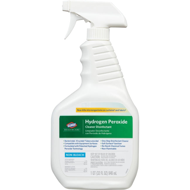 Clorox Healthcare Cleaner Disinfectant Hydrogen Peroxide; 32 Fluid Ounces; 9 Per Case - High Mart Wholesale