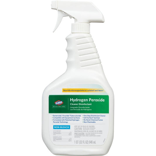 Clorox Healthcare Cleaner Disinfectant Hydrogen Peroxide; 32 Fluid Ounces; 9 Per Case - High Mart Wholesale