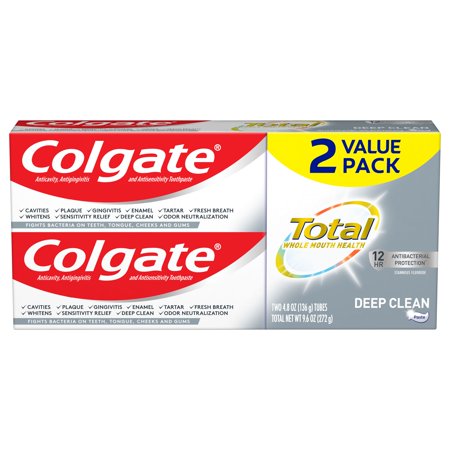 Colgate Total Toothpaste Deep Clean; 9.6 Ounces; 6 Per Box; 2 Per Case