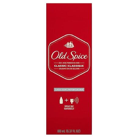 Old Spice 6.375 Ounce Classic Cologne; 6.375 Fluid Ounce; 3 Per Box; 4 Per Case