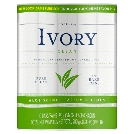 Ivory Aloe Bar Soap; 90 Gram; 12 Per Case