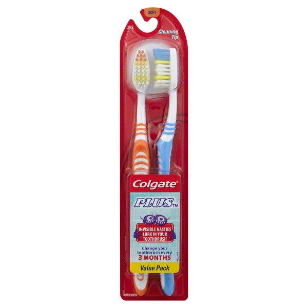 Colgate Value Pack Plus Full Soft Adult Toothbrush; 2 Each; 6 Per Box; 6 Per Case