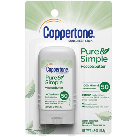 Coppertone Pure And Simple Stick Spf 50; 0.49 Ounces; 4 Per Box; 3 Per Case - High Mart Wholesale