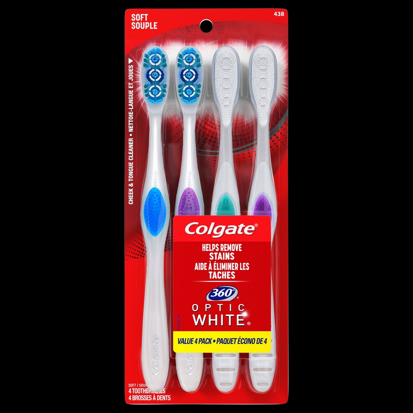 Colgate 360 Toothbrush Manual Whitening; 4 Each; 6 Per Box; 3 Per Case