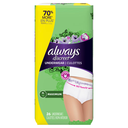 Always Always Heavy Adult Incontinence Base; 26 Count; 2 Per Case