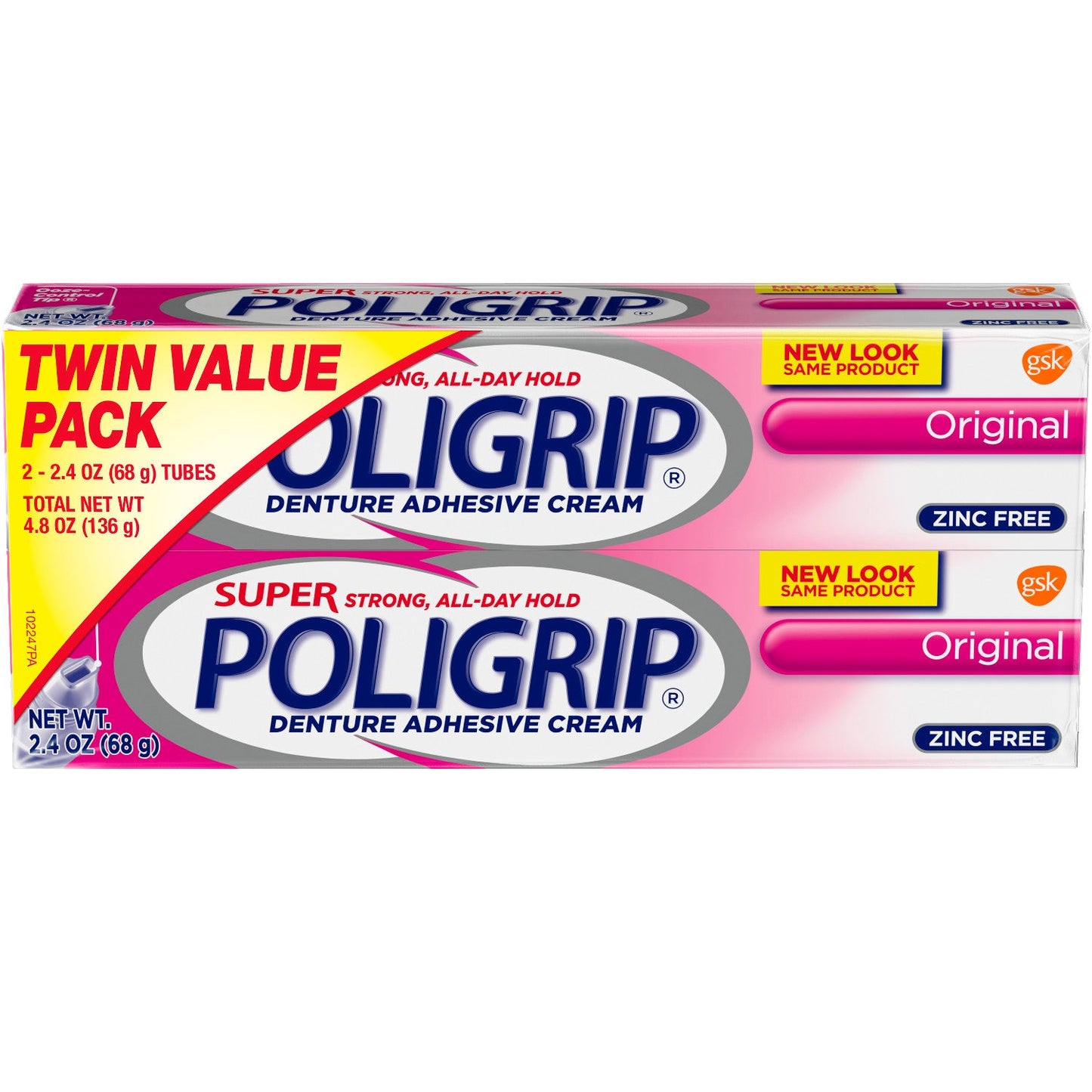 Poligrip Original Twin Pack; 4.8 Ounces; 12 Per Case - High Mart Wholesale