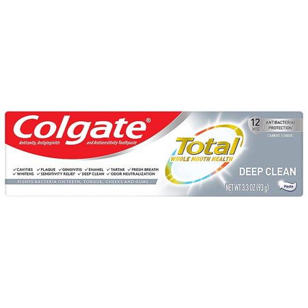 Colgate Total Toothpaste Deep Clean; 3.3 Ounces; 6 Per Box; 4 Per Case