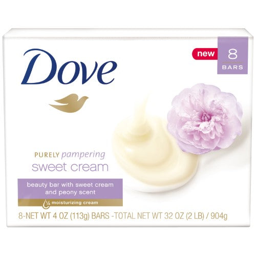 Dove Bar Soap Sweet Cream Peony; 30 Ounces; 9 Per Case