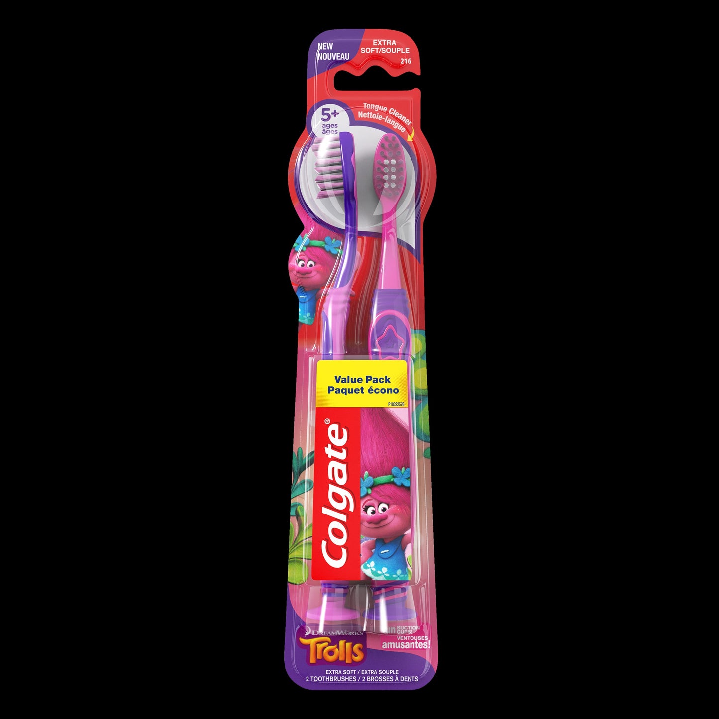 Colgate Toothbrush Kids Troll; 2 Each; 6 Per Box; 6 Per Case