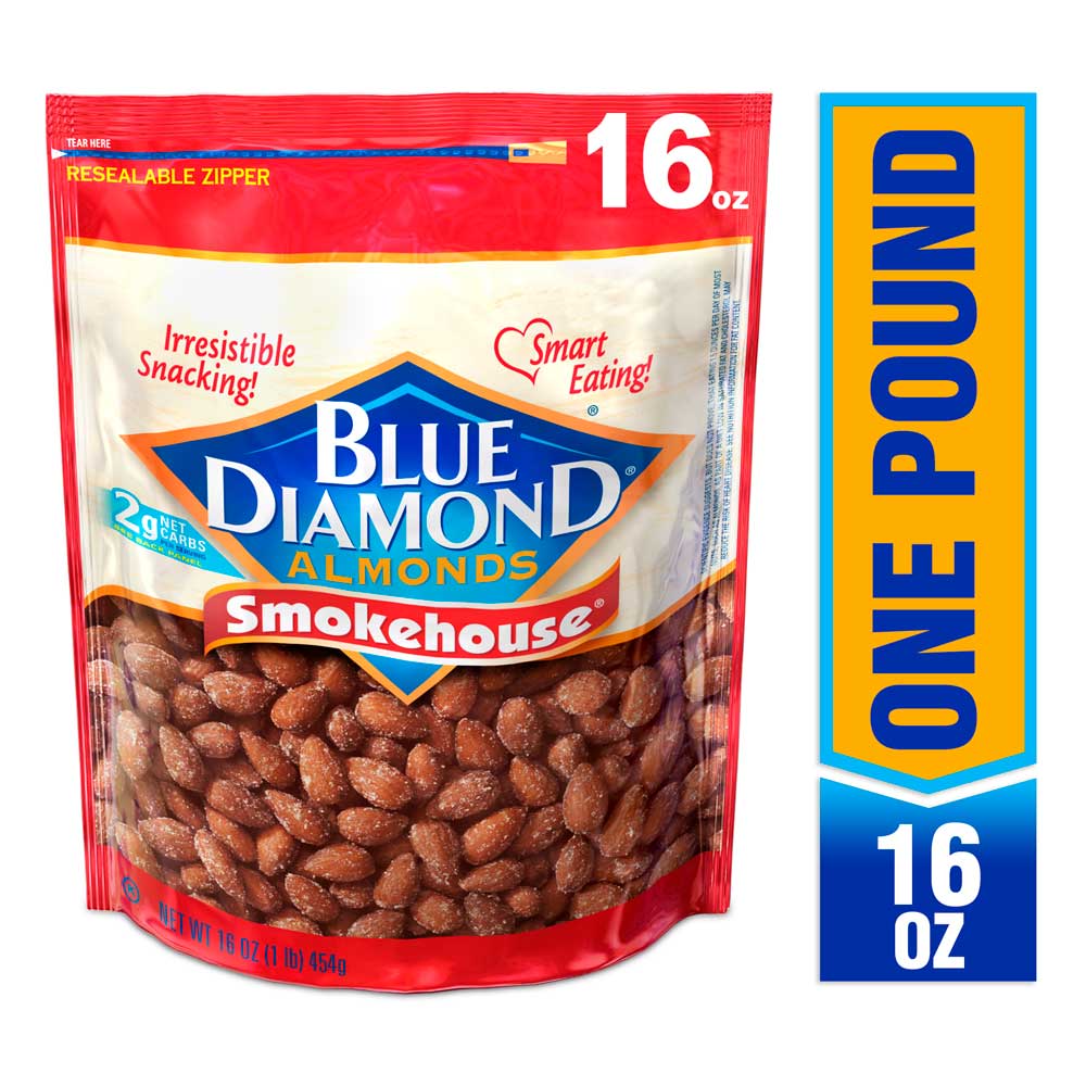 Blue Diamond Almonds Smokehouse; 16 Ounces; 6 Per Case - High Mart Wholesale