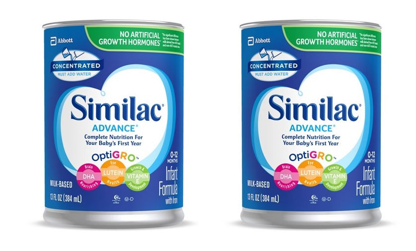 Similac Advance Non-Gmo Milk-Based Liquid Concentrate Infant Formula Can With Iron; 13 Fluid Ounce; 12 Per Case - High Mart Wholesale