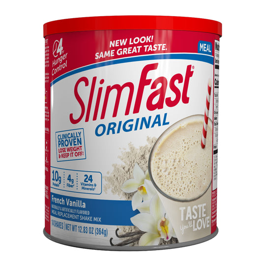 Slimfast French Vanilla Meal Replacement Drink Mix; 12.83 Ounces; 3 Per Case