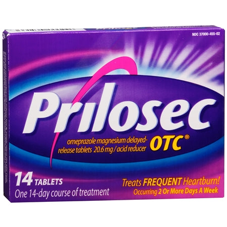Prilosec Otc Acid Reducer Peggable; 14 Count; 24 Per Case