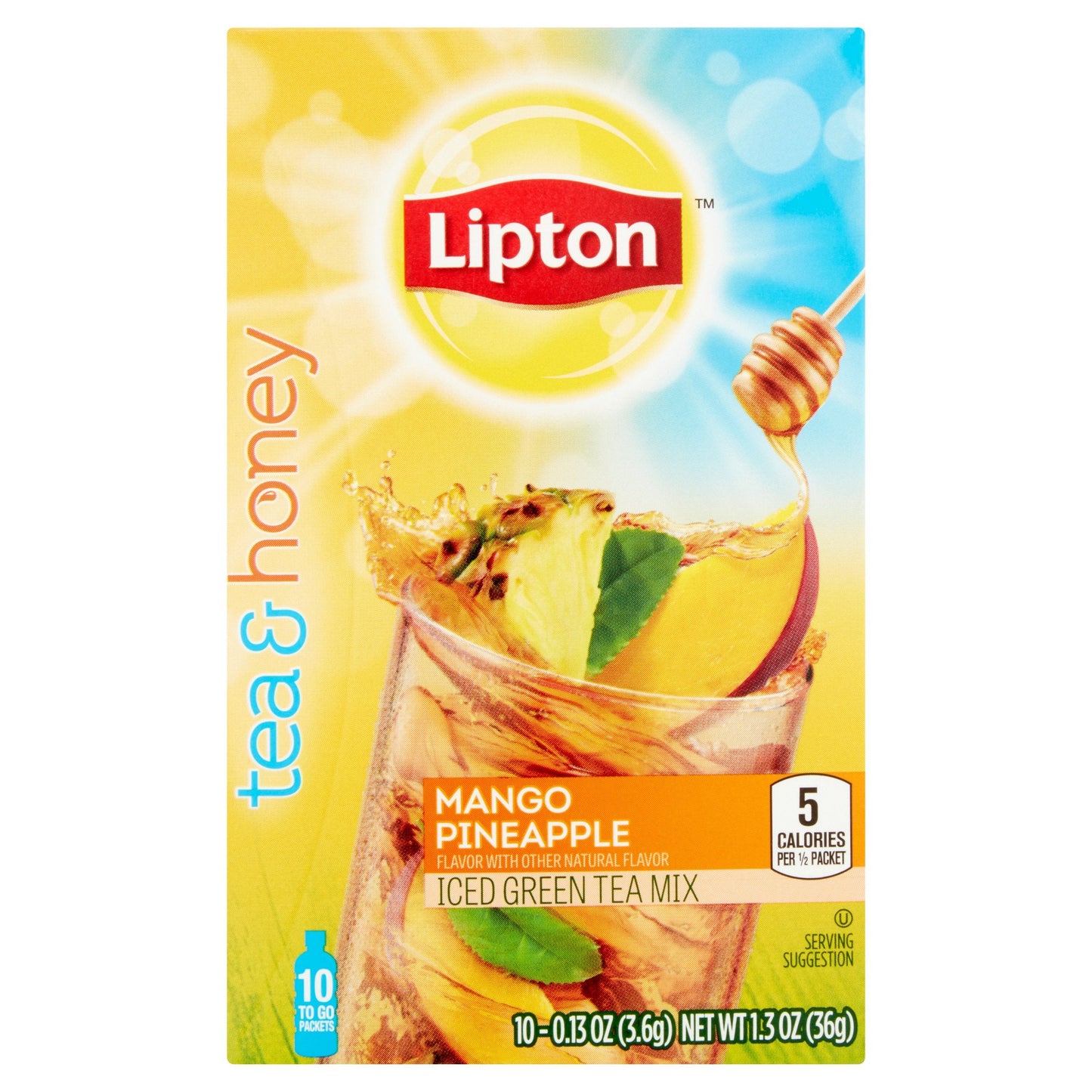 Lipton Stix Green Pineapple Mango 10 Count; 10 Piece; 6 Per Box; 2 Per Case