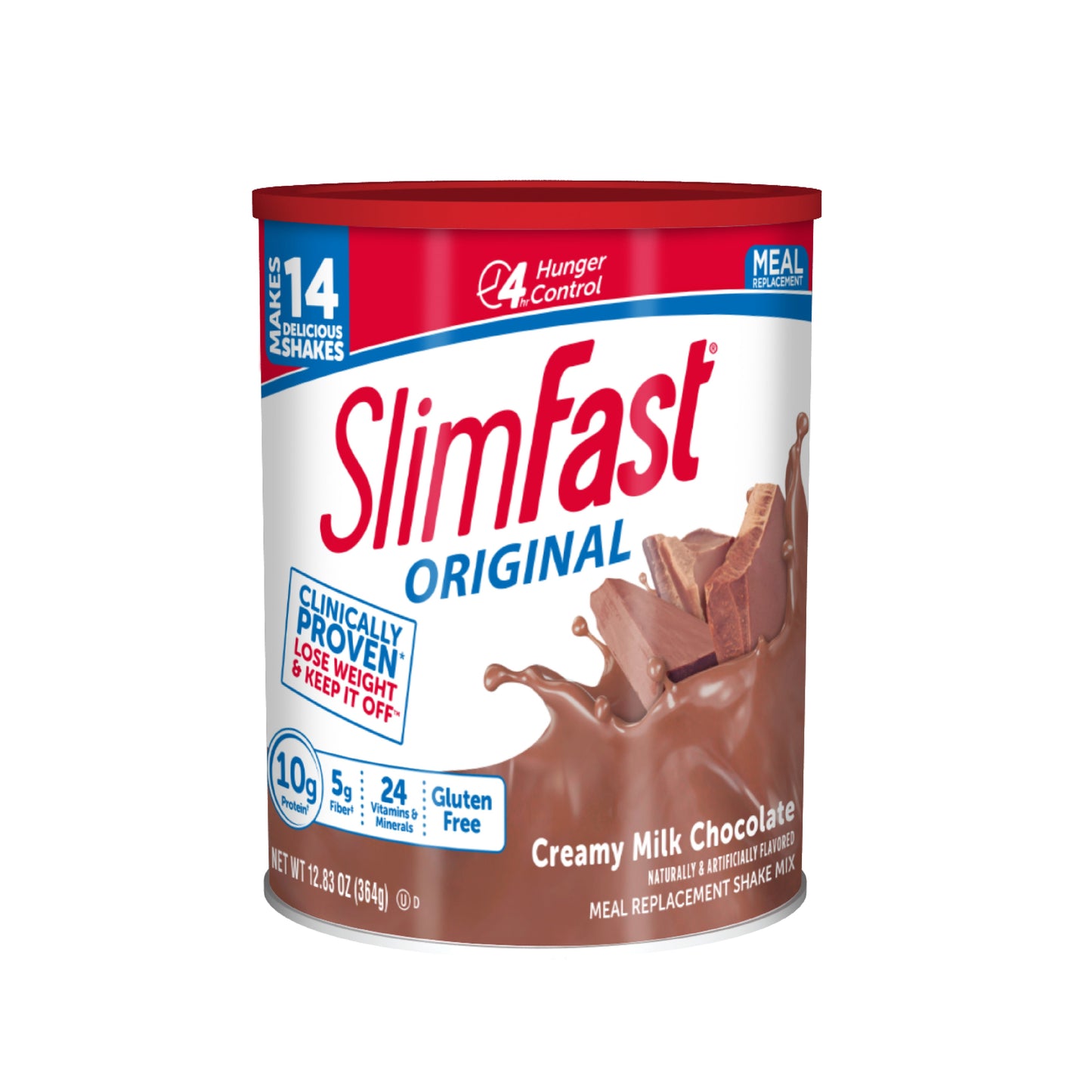 Slimfast Creamy Milk Chocolate Meal Replacement Drink Mix; 12.83 Ounces; 3 Per Case