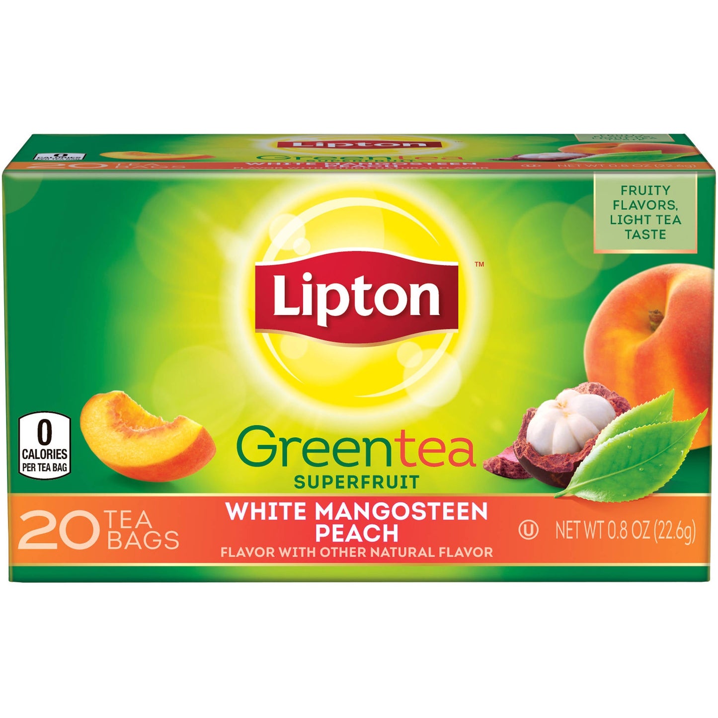 Lipton White Tea Island Mango & Peach; 20 Count; 6 Per Case