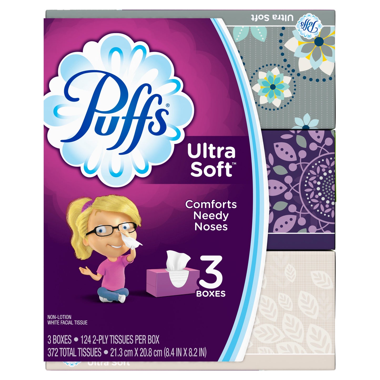 Puffs Ultra Soft Non-Lotion Family; 372 Count; 8 Per Case