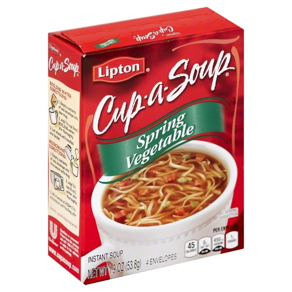 Lipton Cup-A-Soup Soup Spring Vegetable; 412 Each; 1 Per Box; 12 Per Case