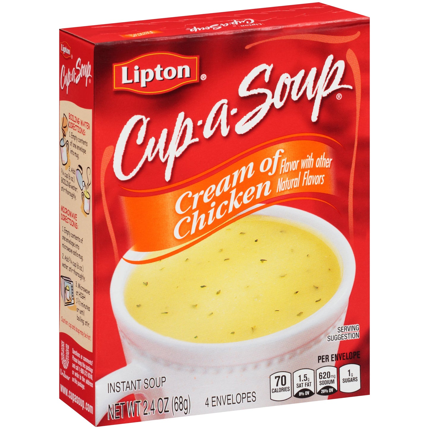 Lipton Cup A Soup Creamy Chicken Pouch; 2.4 Ounces; 12 Per Case