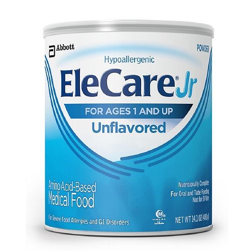 Elecare Unflavored Hypoallergenic Amino Acid-Based Powder Toddler Formula Can With Iron; 14.1 Ounce; 6 Per Case - High Mart Wholesale