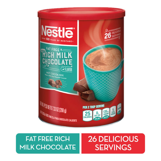 Nestle Hot Cocoa Mix Hot Chocolate Mix Fat Free Canister; 7.33 Ounces; 12 Per Case - High Mart Wholesale