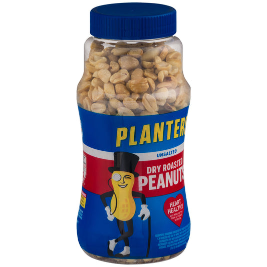 Planters Dry Roasted Unsalted Peanut; 16 Ounces; 12 Per Case