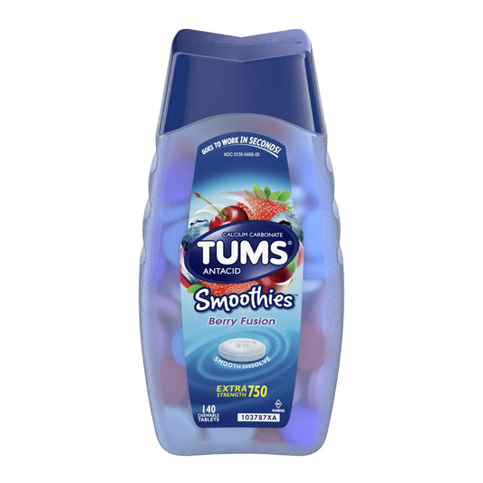 Tums Small Berry Fusion; 140 Each; 4 Per Box; 6 Per Case - High Mart Wholesale