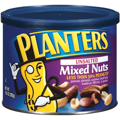 Planters Unsalted Mixed Nut; 10.3 Ounces; 12 Per Case