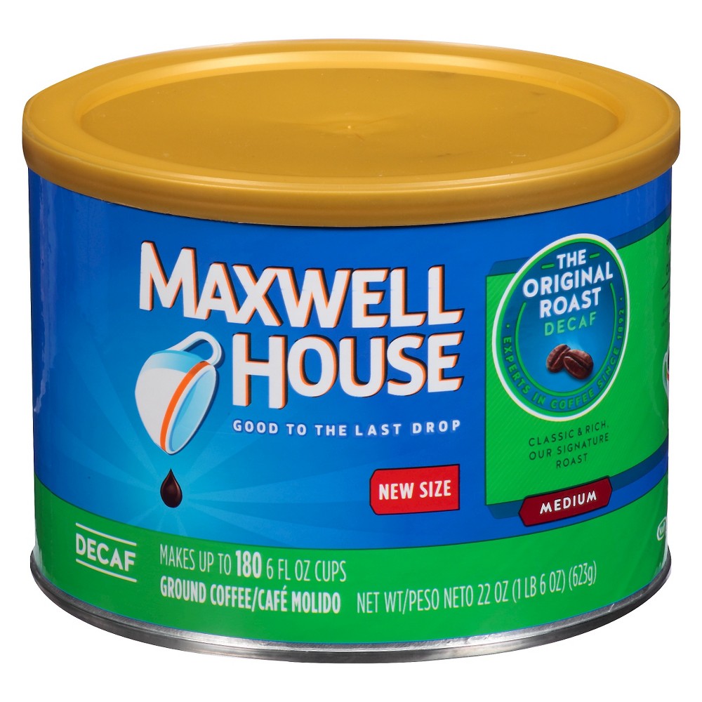 Maxwell House Decaffeinated Original Roast Coffee; 1.38 Pounds; 6 Per Case - High Mart Wholesale