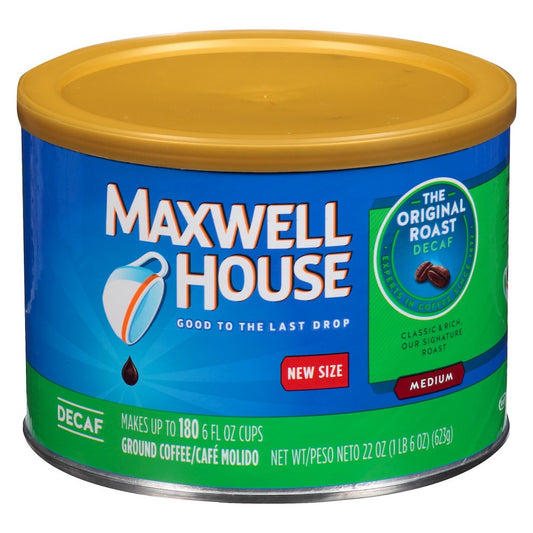 Maxwell House Decaffeinated Original Roast Coffee; 1.38 Pounds; 6 Per Case - High Mart Wholesale