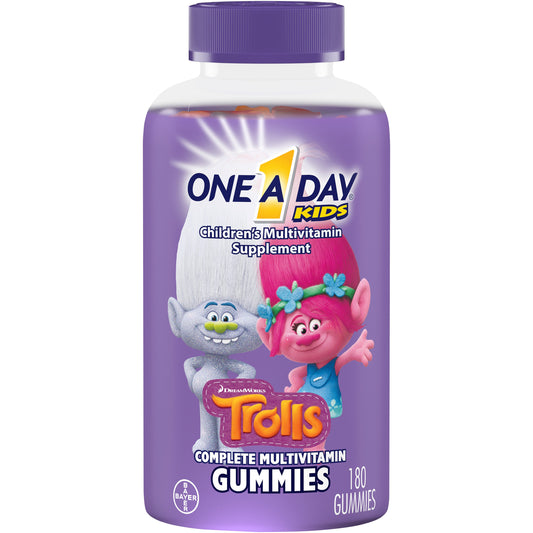 One-A-Day Gummies Trolls; 180 Piece; 3 Per Box; 8 Per Case